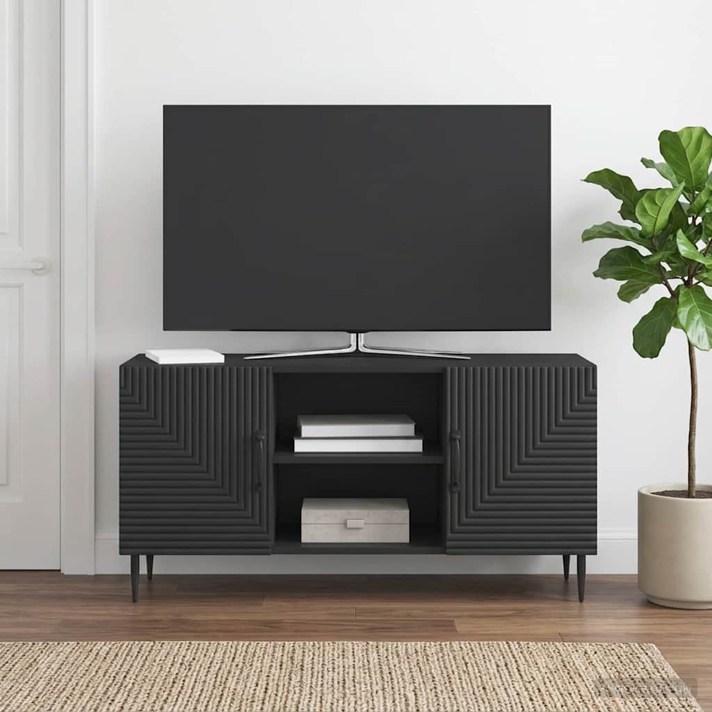 TV-kaappi Musta 102 x 34,5 x 50 cm Tekninen puu