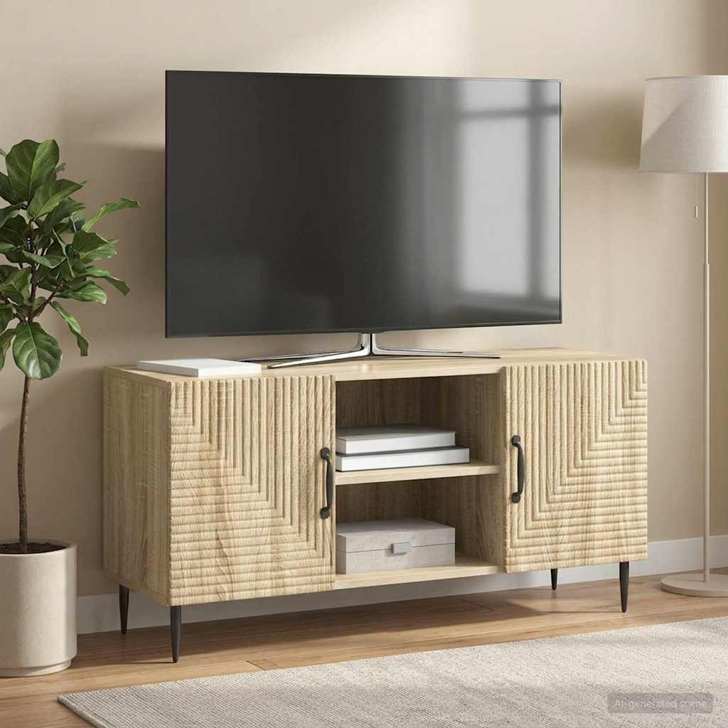 vidaXL Cabinet TV Stejar Sonoma 102 x 34,5 x 50 cm Lemn prelucrat