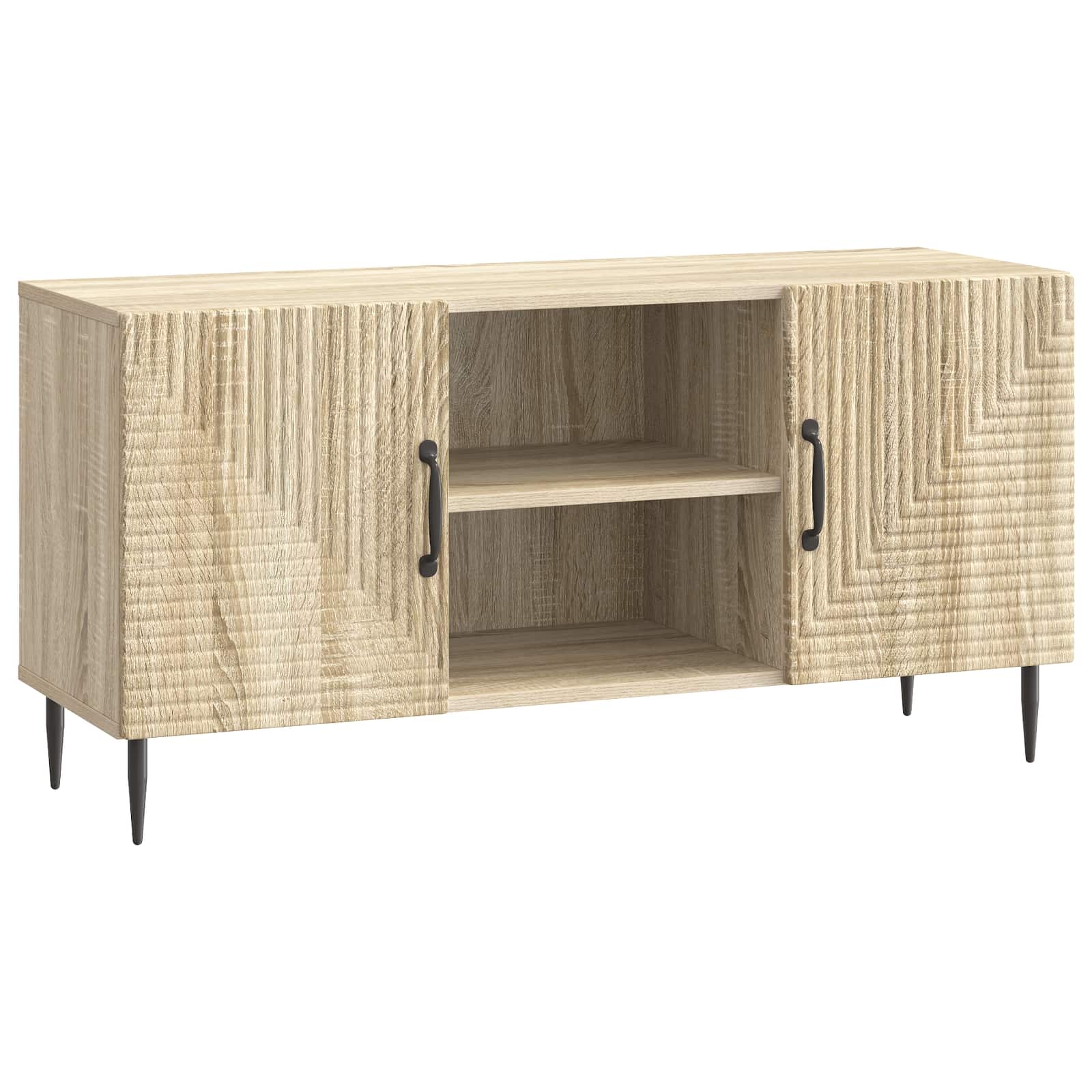 vidaXL Cabinet TV Stejar Sonoma 102 x 34,5 x 50 cm Lemn prelucrat
