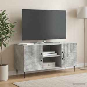 TV omarica Betonsko siva 102 x 34,5 x 50 cm Inženirski les