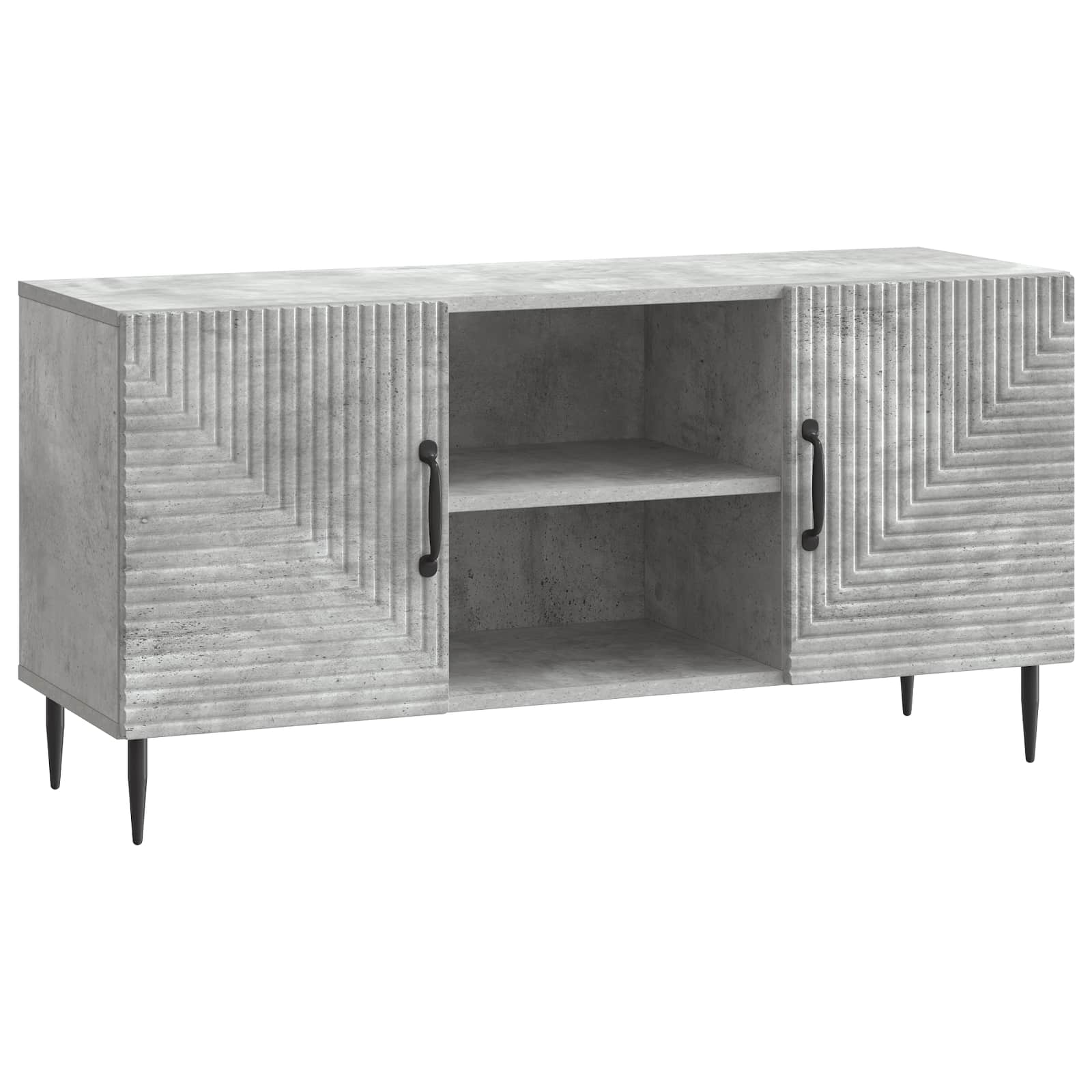 vidaXL Cabinet TV Gri Beton 102 x 34,5 x 50 cm Lemn prelucrat