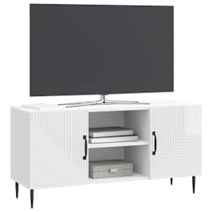 Televizní skříň Bílá s vysokým leskem 102 x 34,5 x 50 cm - obrázek 3