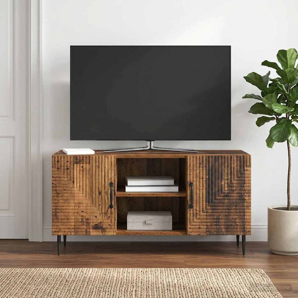 vidaXL TV-kaappi Vanha puu 102 x 34,5 x 50 cm Tekninen puu