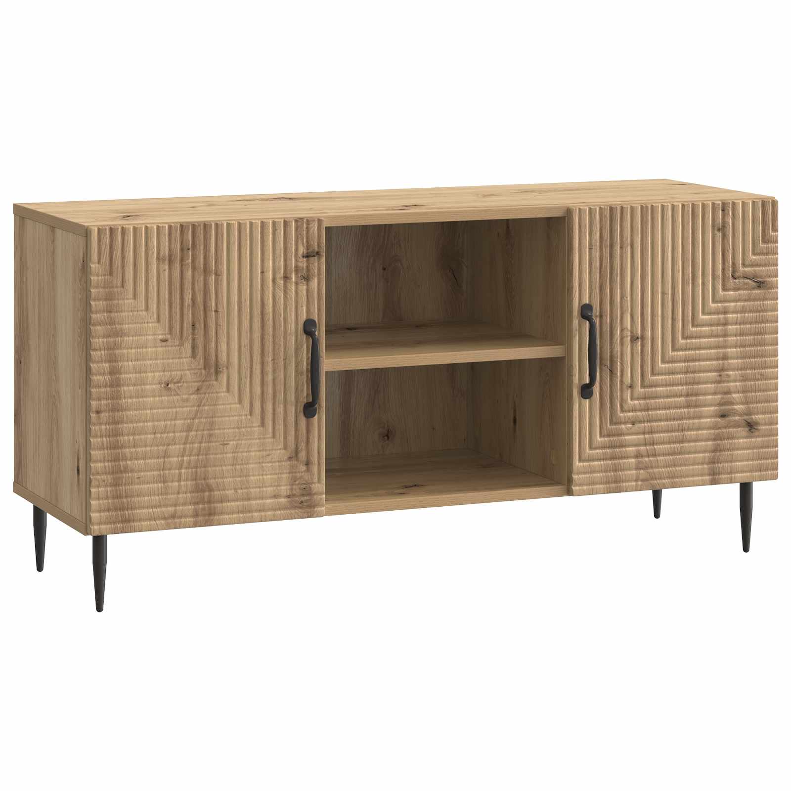 vidaXL Cabinet TV Stejar Artizanal 102 x 34,5 x 50 cm Lemn prelucrat