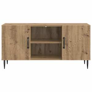 Televizní skříň 102 x 34,5 x 50 cm Dub artisan Kompozitní dřevo - obrázek 6