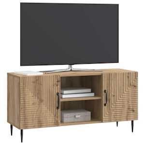 Televizní skříň 102 x 34,5 x 50 cm Dub artisan Kompozitní dřevo - obrázek 3