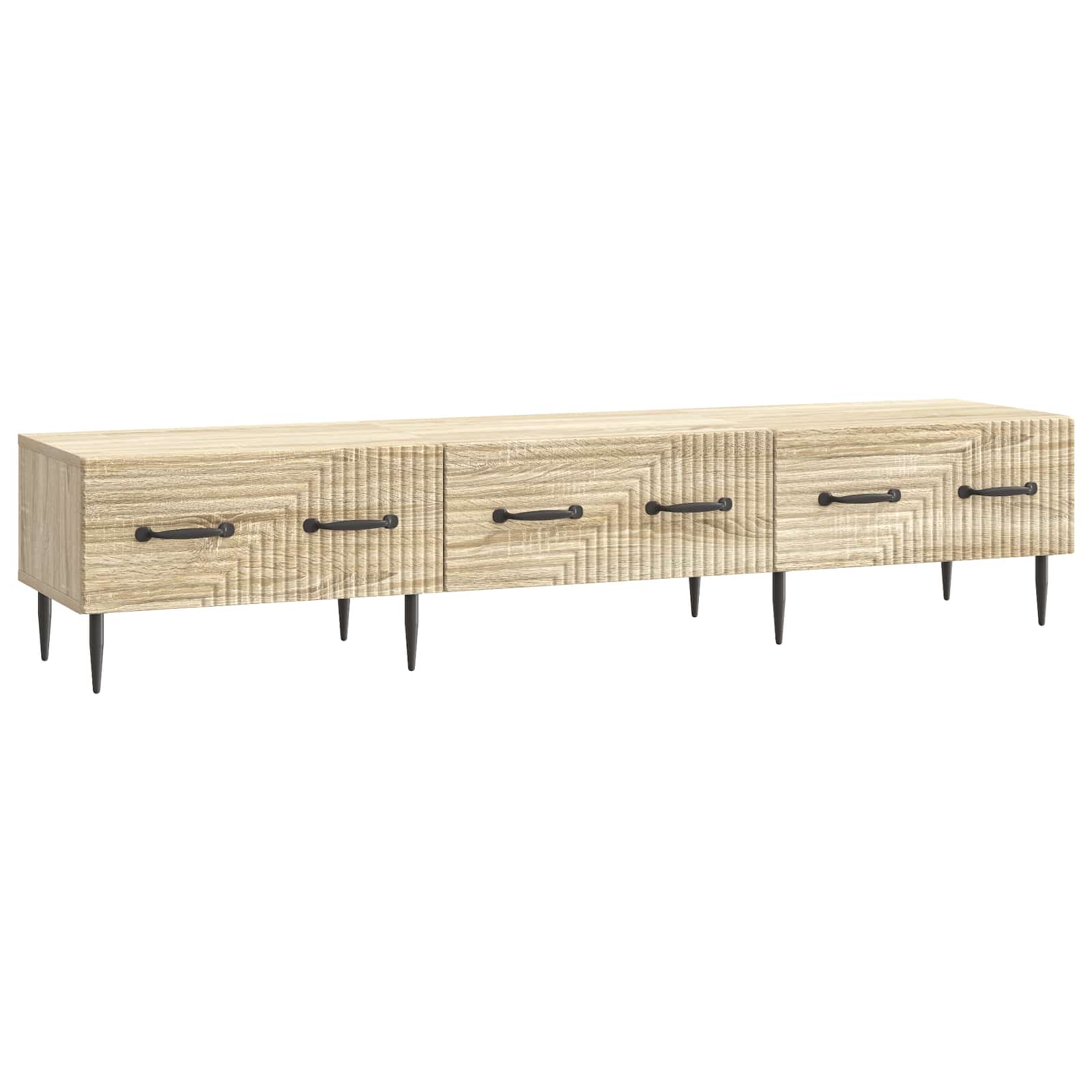 vidaXL Cabinet TV Stejar Sonoma 147 x 34,5 x 30 cm Lemn prelucrat