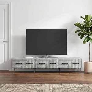TV omarica Betonsko siva 147 x 34,5 x 30 cm Inženirski les