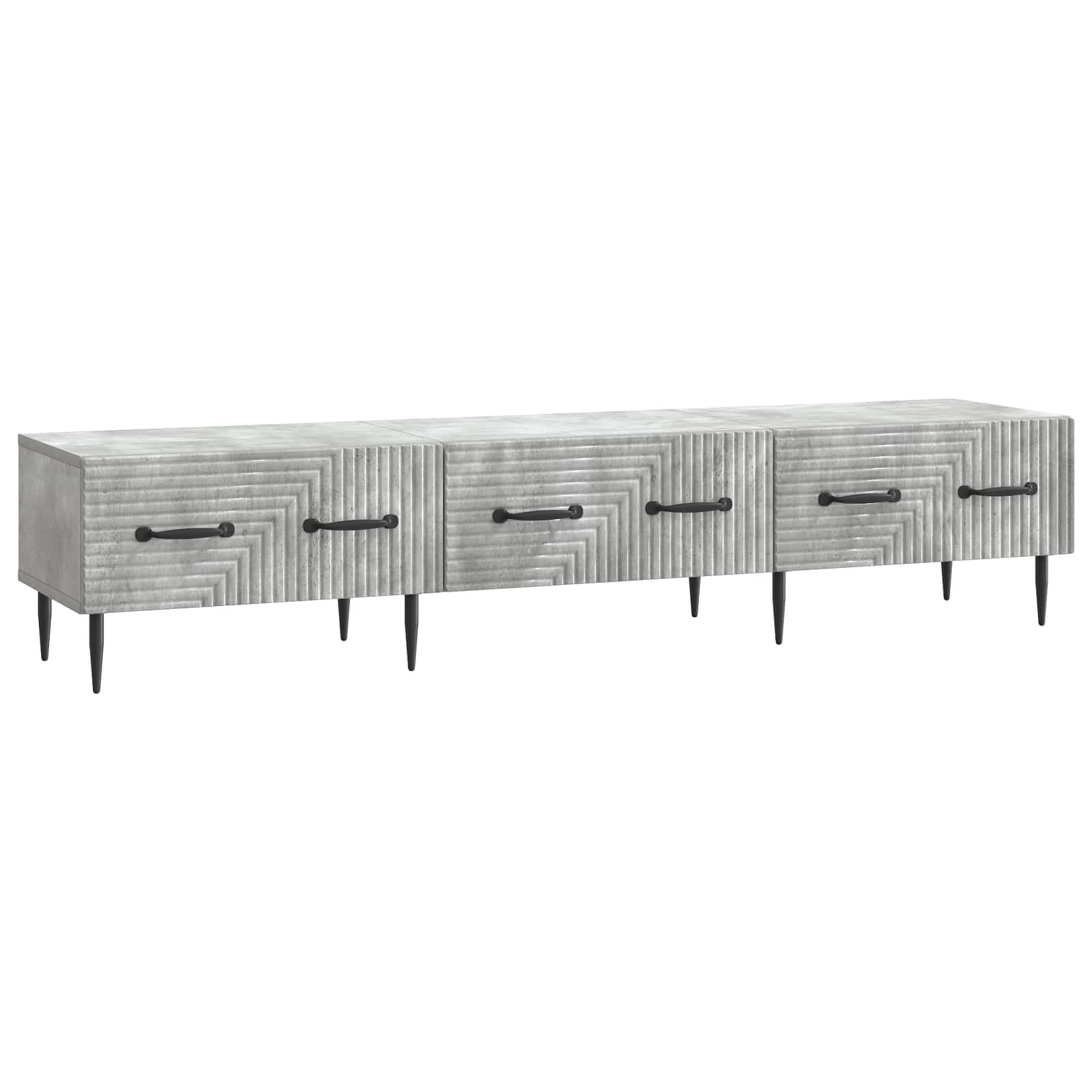 vidaXL Cabinet TV Gri Beton 147 x 34,5 x 30 cm Lemn prelucrat