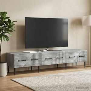 TV omarica Siva Sonoma 147 x 34,5 x 30 cm Inženirski les