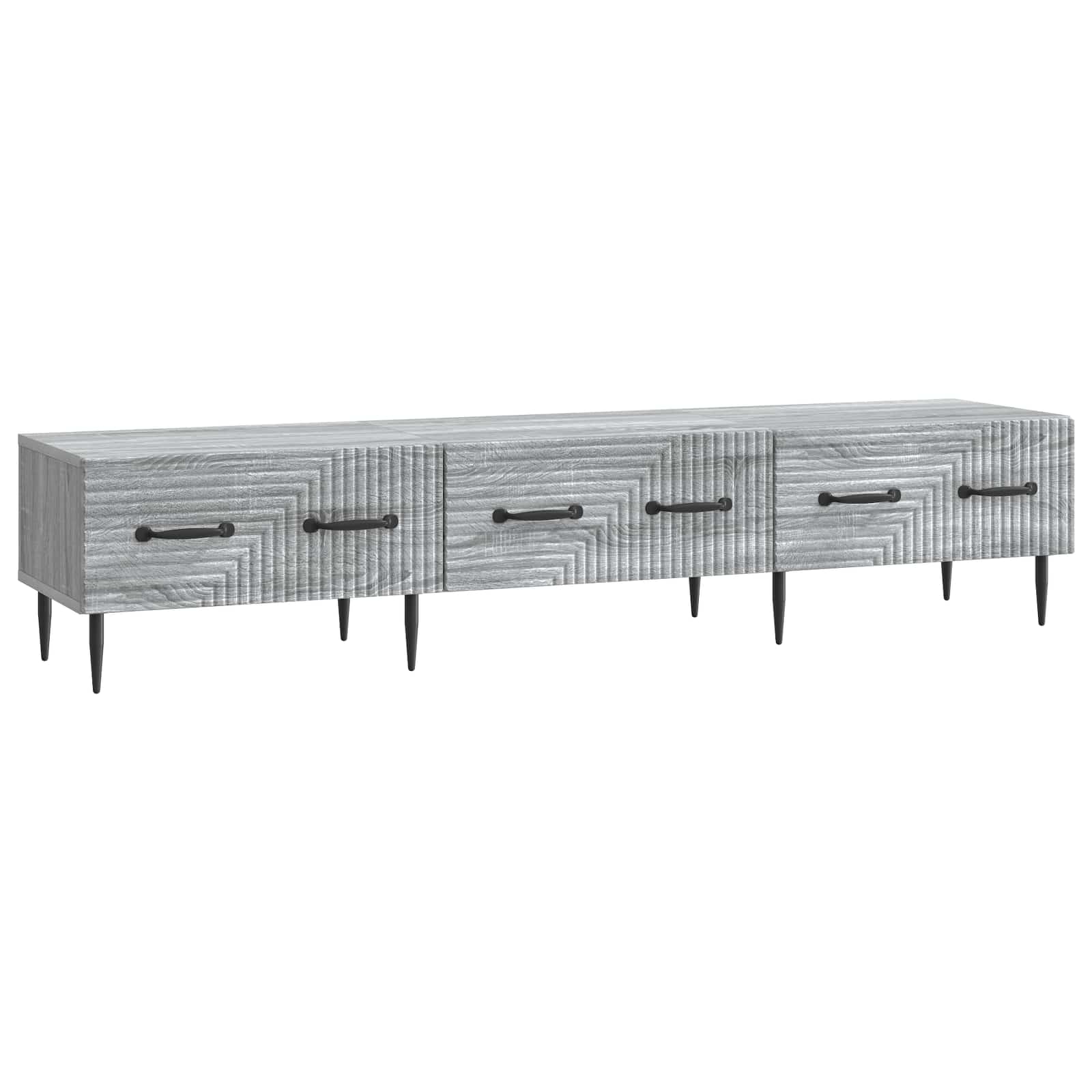 vidaXL Cabinet TV Sonoma gri 147 x 34,5 x 30 cm Lemn prelucrat