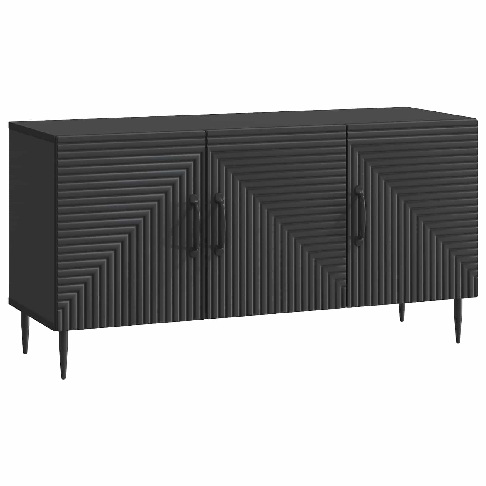 vidaXL Cabinet TV Negru 99 x 34,5 x 50 cm Lemn prelucrat