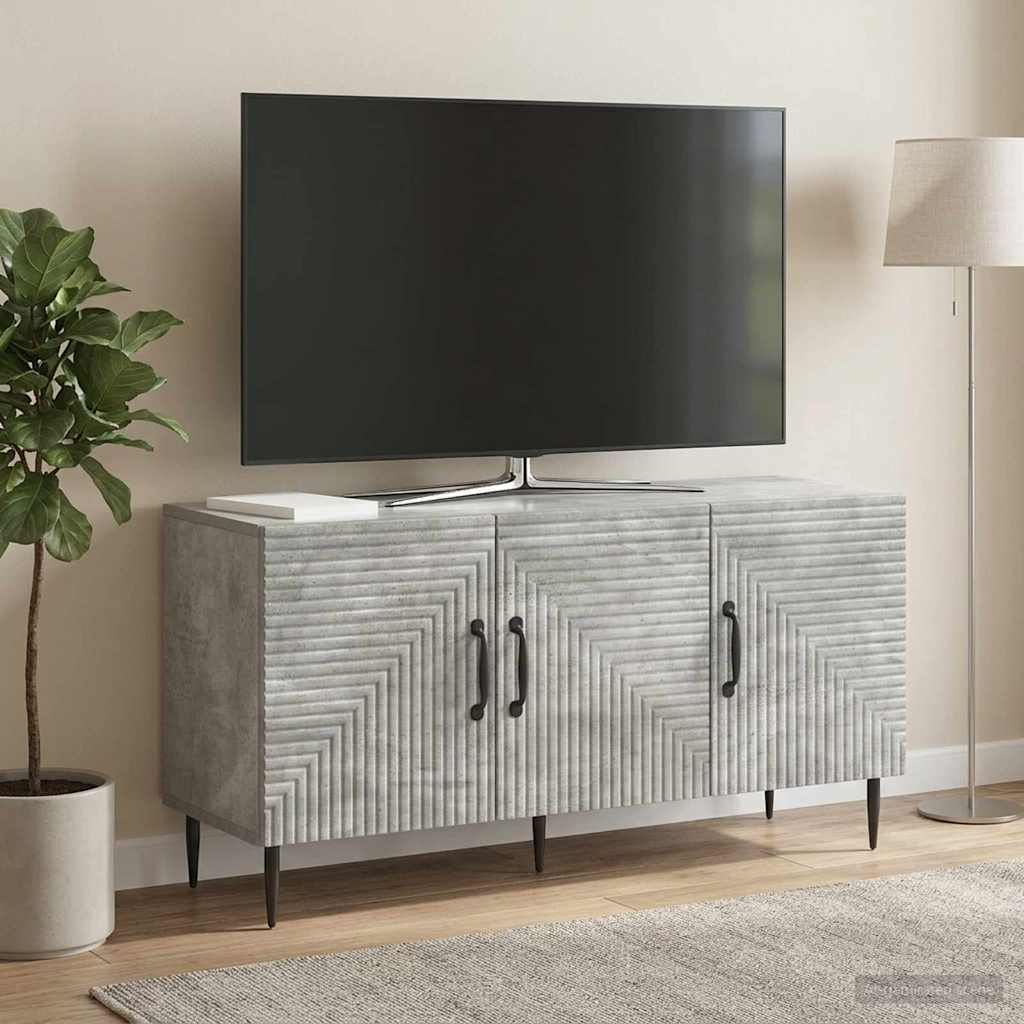TV omarica Betonsko siva 99 x 34,5 x 50 cm Inženirski les