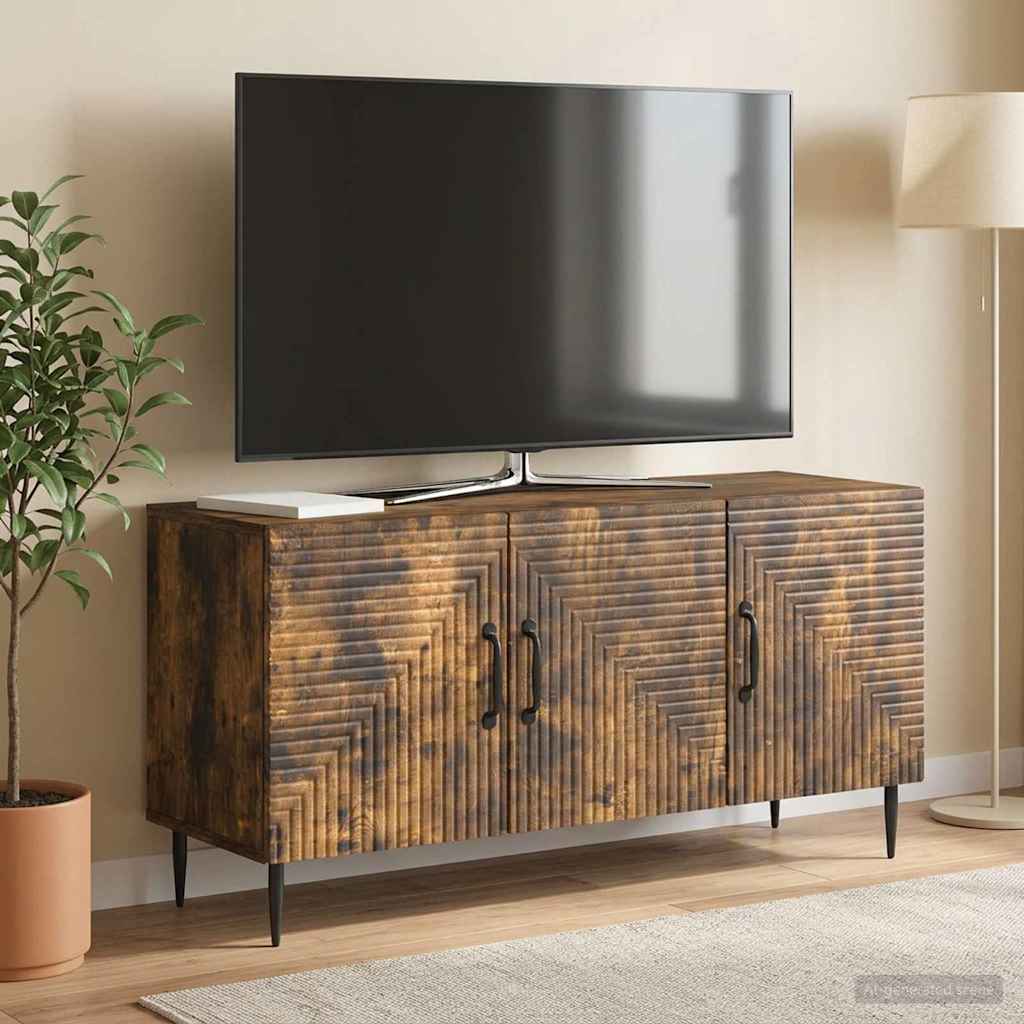 vidaXL Cabinet TV Stejar fumuriu 99 x 34,5 x 50 cm Lemn prelucrat