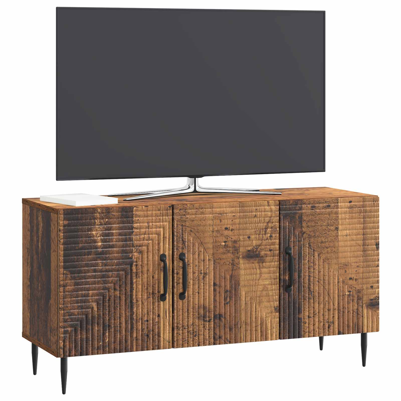 VidaXL Tv Kast Oud Hout 99 X 34, 5 X 50 Cm Bewerkt Hout
