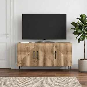 Televizní skříň 99 x 34,5 x 50 cm Dub artisan Kompozitní dřevo - obrázek 4