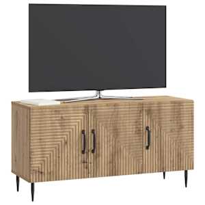 Televizní skříň 99 x 34,5 x 50 cm Dub artisan Kompozitní dřevo - obrázek 3