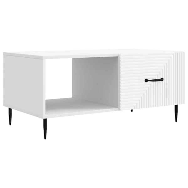 vidaXL Kohvilaud Valge 90 x 50 x 40 cm Tehispuit