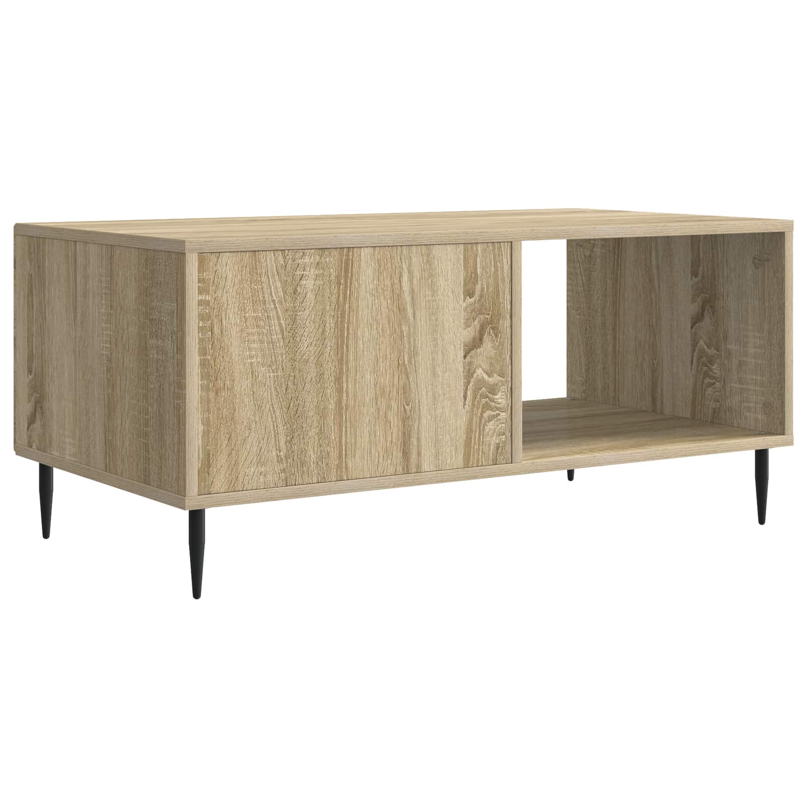 Klubska miza Sonoma hrast 90 x 50 x 40 cm Inženirski les - slika 6