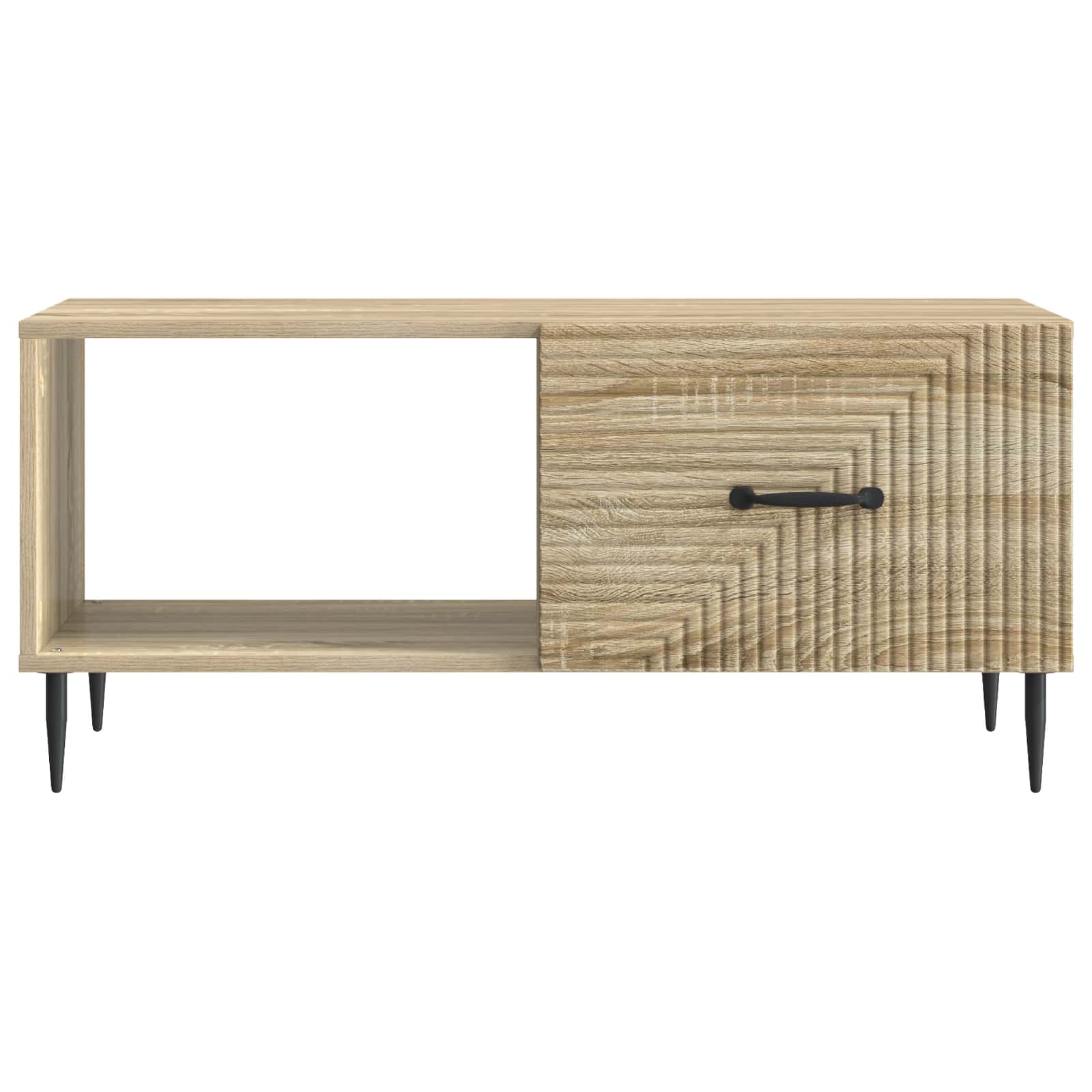 Klubska miza Sonoma hrast 90 x 50 x 40 cm Inženirski les - slika 4