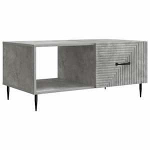 Klubska miza Betonsko siva 90 x 50 x 40 cm Inženirski les