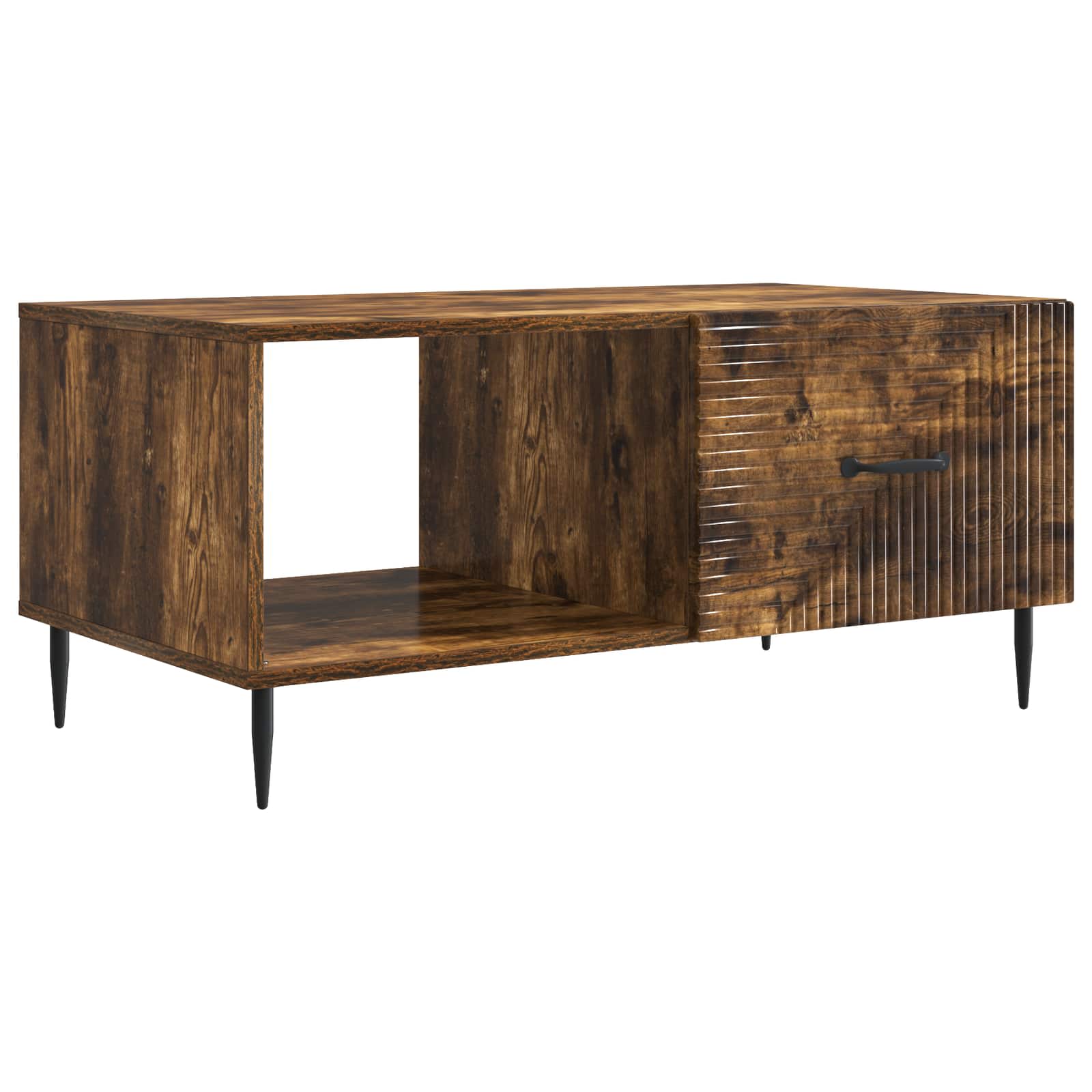 vidaXL Masă de cafea Stejar fumuriu 90 x 50 x 40 cm Lemn prelucrat