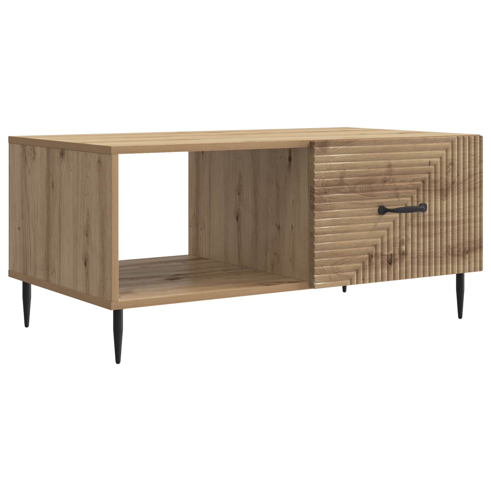 vidaXL Masă de cafea Stejar Artizanal 90 x 50 x 40 cm Lemn prelucrat
