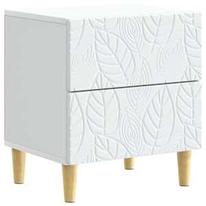 Noční stolek 2 pcs Bílá 43 x 34,5 x 48 cm Kompozitní dřevo - obrázek 2