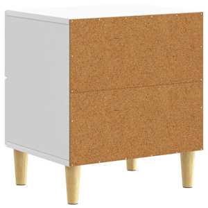 Noční stolek 2 pcs Bílá 43 x 34,5 x 48 cm Kompozitní dřevo - obrázek 6