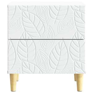 Noční stolek 2 pcs Bílá 43 x 34,5 x 48 cm Kompozitní dřevo - obrázek 4