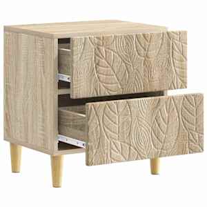Noční stolek 2 pcs Dub sonoma 43 x 34,5 x 48 cm - obrázek 3
