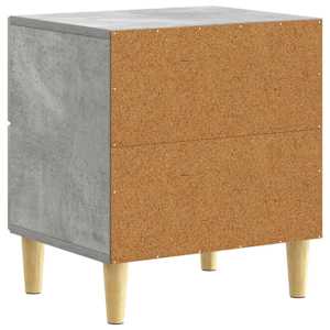 Noční stolek 2 pcs Betonově šedá 43 x 34,5 x 48 cm - obrázek 6