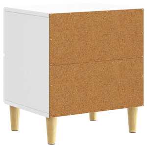 Noční stolek 2 pcs Bílá s vysokým leskem 43 x 34,5 x 48 cm - obrázek 6