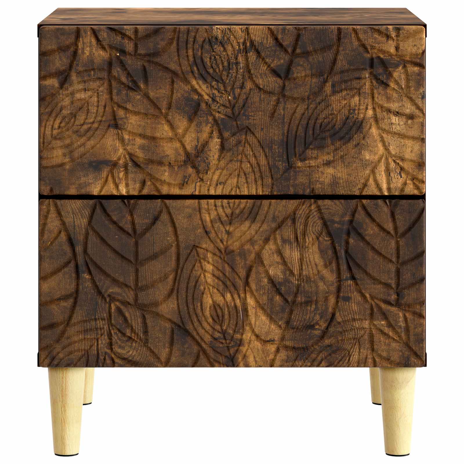 Κομοδίνο Καπνισμένο Ξύλο Δρυός 43 x 34,5 x 48 εκ - Image 3