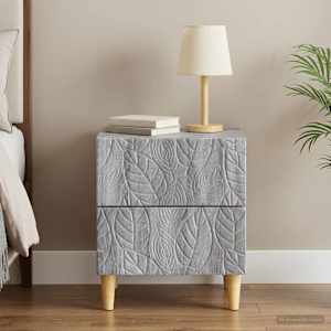 Nočna omarica Siva Sonoma 43 x 34,5 x 48 cm Inženirski les
