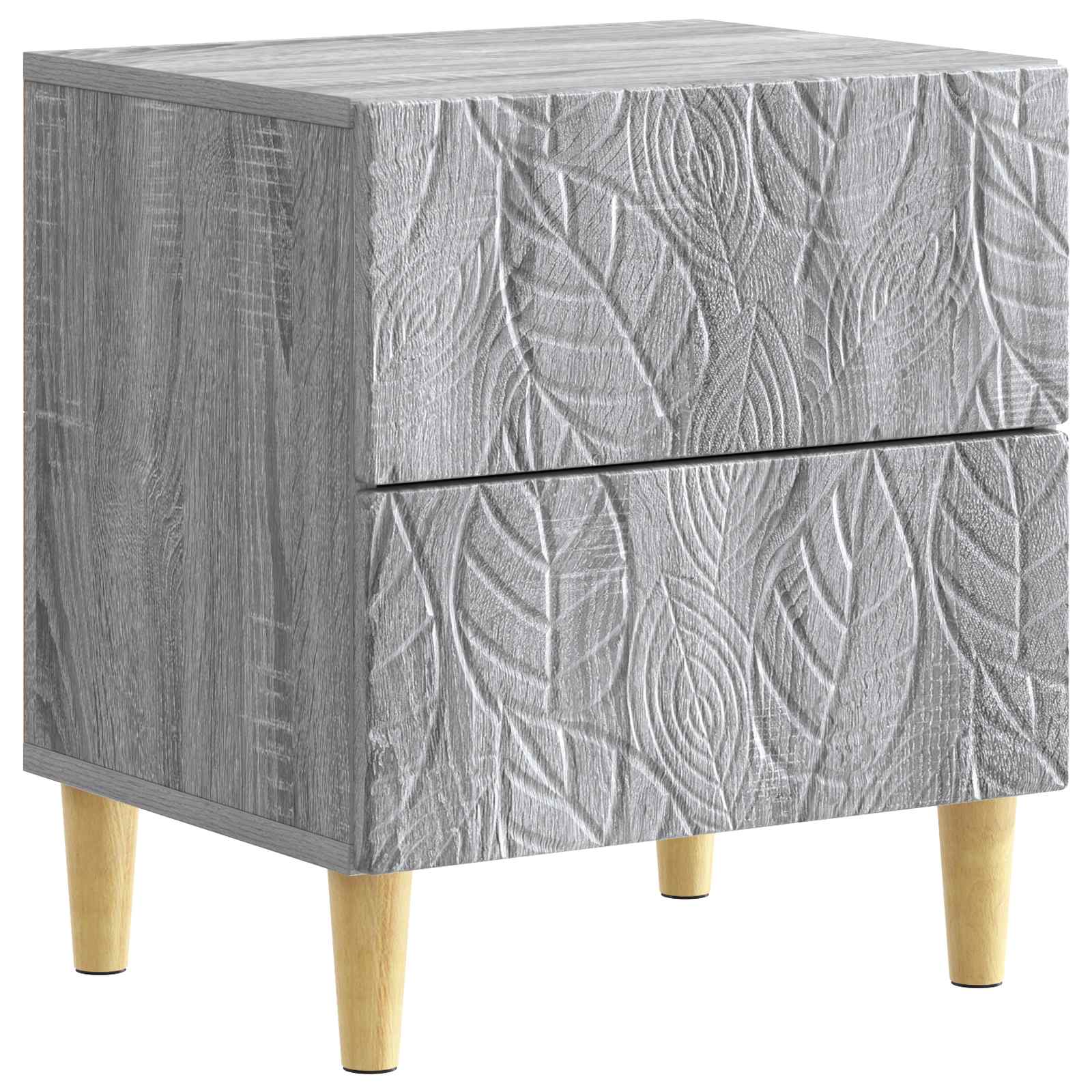 Κομοδίνο Γκρι Sonoma 43 x 34,5 x 48 εκ Επεξεργασμένο Ξύλο