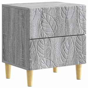 Noční stolek 2 pcs Šedý Sonoma 43 x 34,5 x 48 cm - obrázek 2