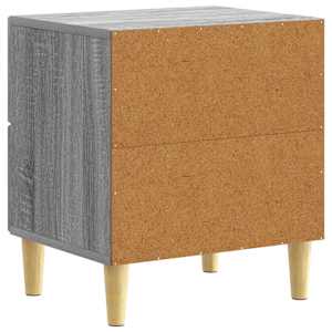Noční stolek 2 pcs Šedý Sonoma 43 x 34,5 x 48 cm - obrázek 6