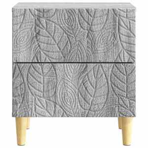 Noční stolek 2 pcs Šedý Sonoma 43 x 34,5 x 48 cm - obrázek 4
