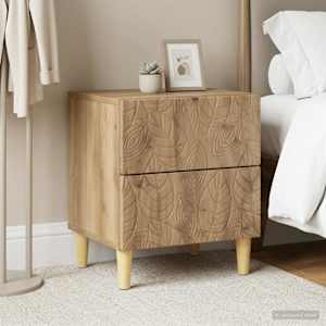 Nočna omarica 2 kos Artisan hrast 43 x 34,5 x 48 cm