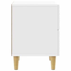 Noční stolek Bílá s vysokým leskem 62 x 34,5 x 48 cm - obrázek 4