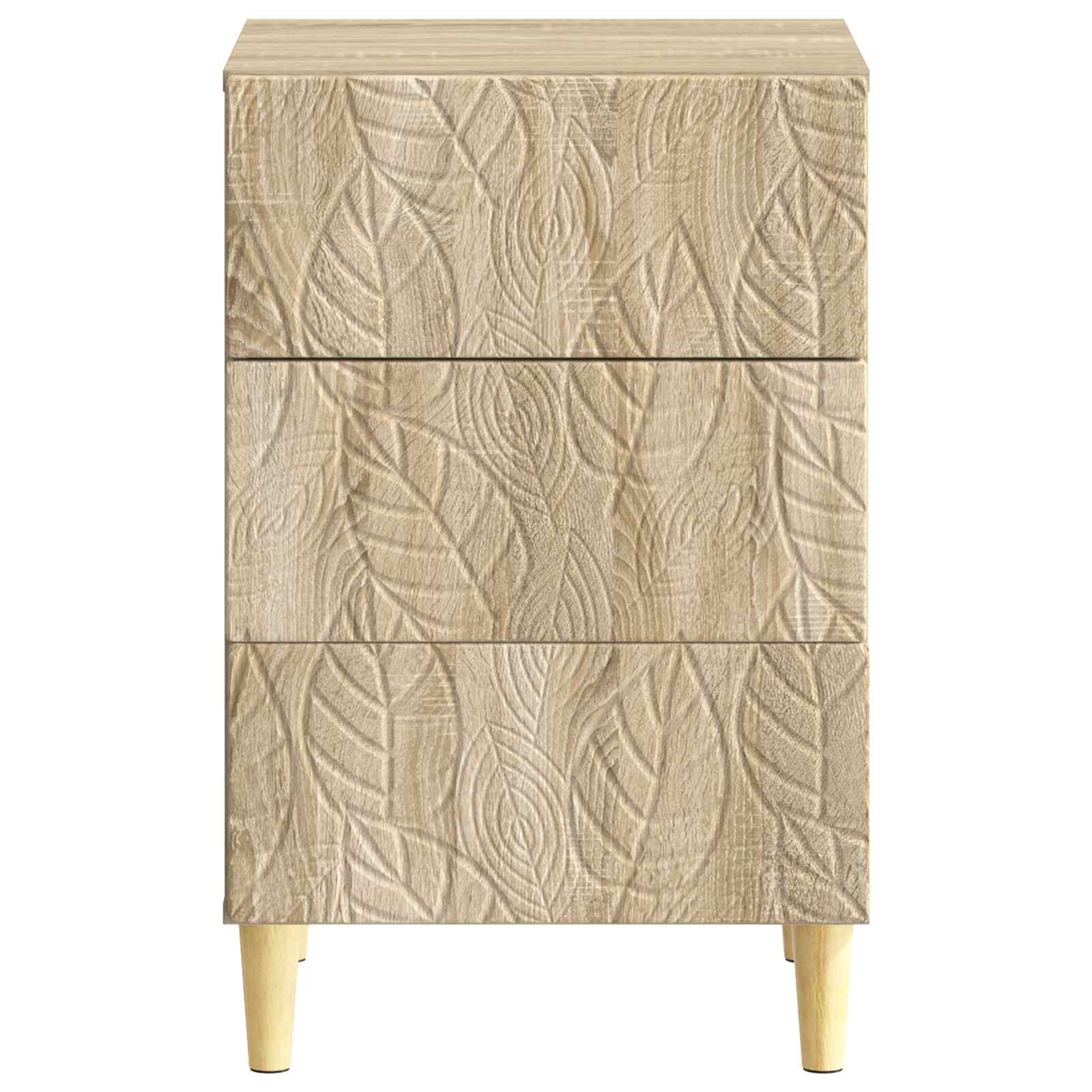 Κομοδίνο Sonoma Δρυς 43 x 39,5 x 66,5 εκ Επεξεργασμένο Ξύλο - Image 3