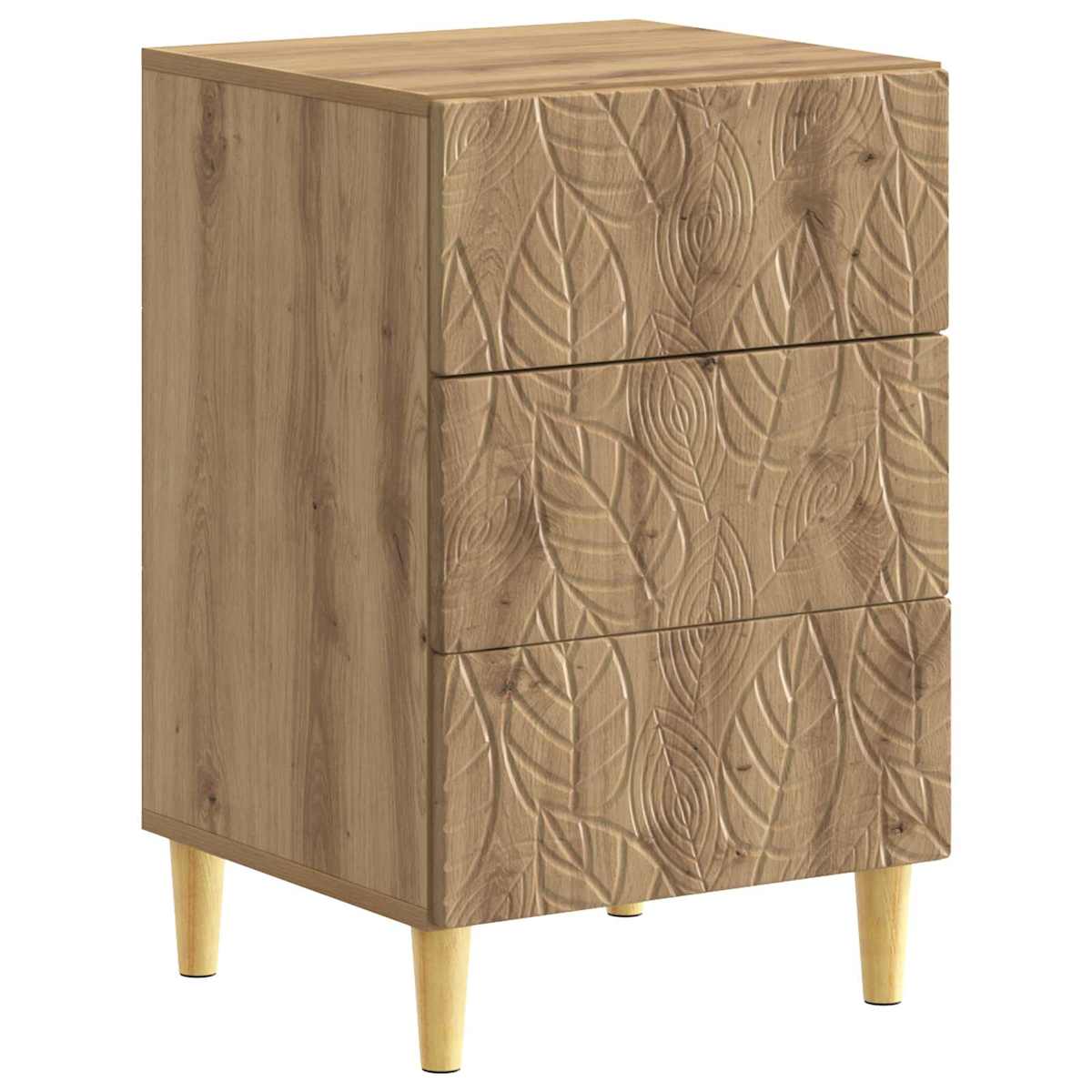 Sengebord 43 x 39,5 x 66,5 cm Konstrueret træ - Billede 2