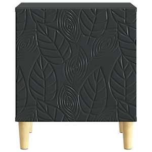Noční stolek 2 pcs Černá 43 x 34,5 x 50 cm Kompozitní dřevo - obrázek 4