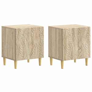 Noční stolek 2 pcs Dub sonoma 43 x 34,5 x 50 cm - obrázek 1