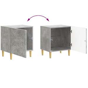 Noční stolek 2 pcs Betonově šedá 43 x 34,5 x 50 cm - obrázek 9
