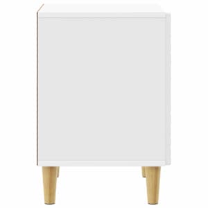 Noční stolek 2 pcs Bílá s vysokým leskem 43 x 34,5 x 50 cm - obrázek 5