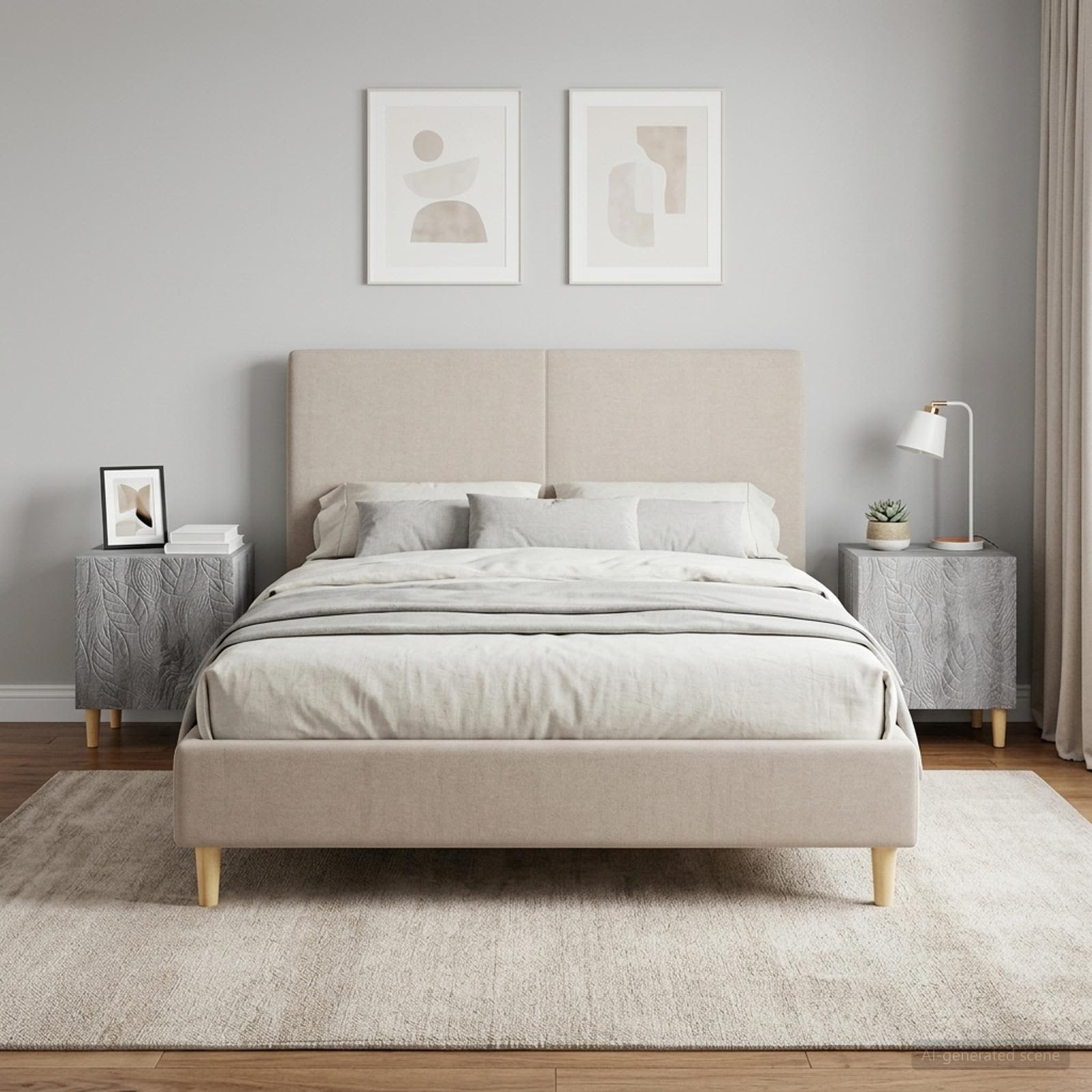 vidaXL Yöpöytä 2 kpl Harmaa Sonoma 43 x 34,5 x 50 cm Tekninen puu