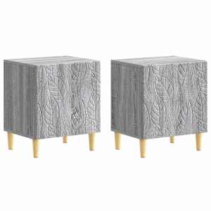 Noční stolek 2 pcs Šedý Sonoma 43 x 34,5 x 50 cm - obrázek 1