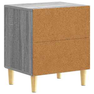 Noční stolek 2 pcs Šedý Sonoma 43 x 34,5 x 50 cm - obrázek 6